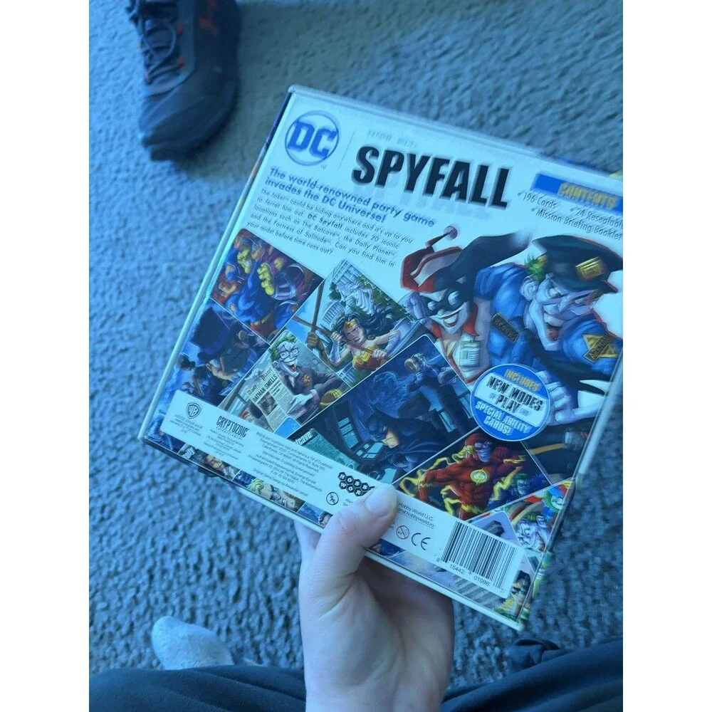 DC Universe Spyfall Social Deduction Party Card Game Board Game Brand EUC